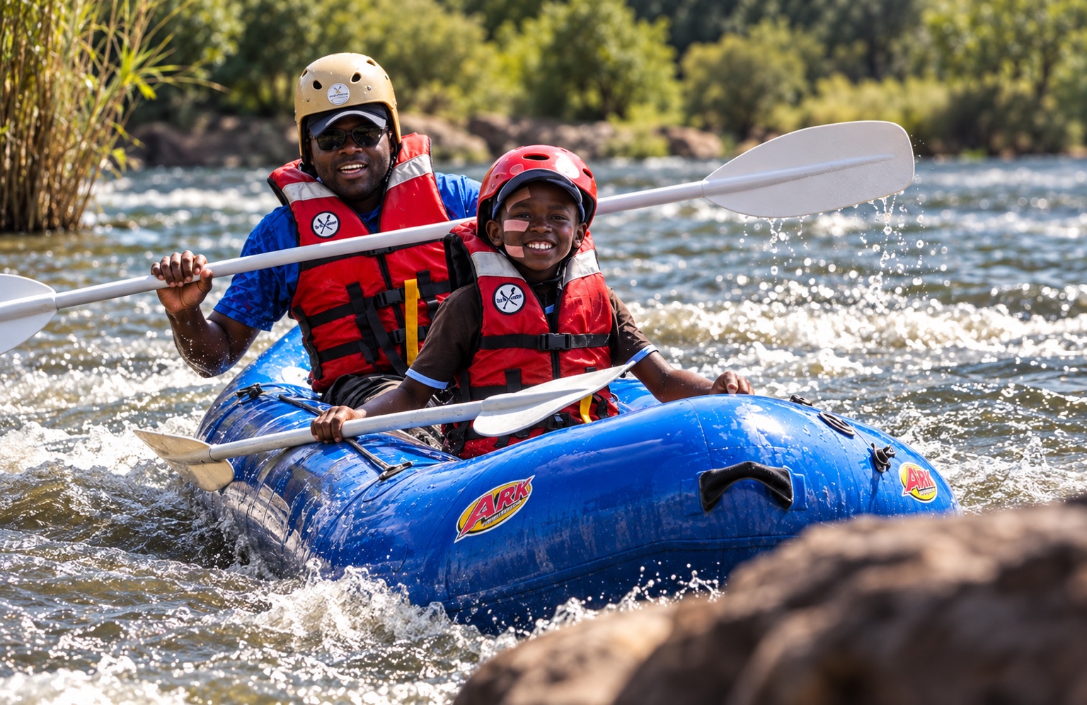 A family rafting adventure on the Vaal